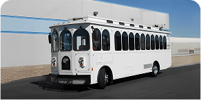 Exterior view of Classic Trolley – 28  
Passengers
